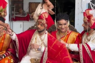 Shakalaka Boom Boom actor Kinshuk Vaidya marries girlfriend Diiksha Nagpal in Alibaug. Watch video